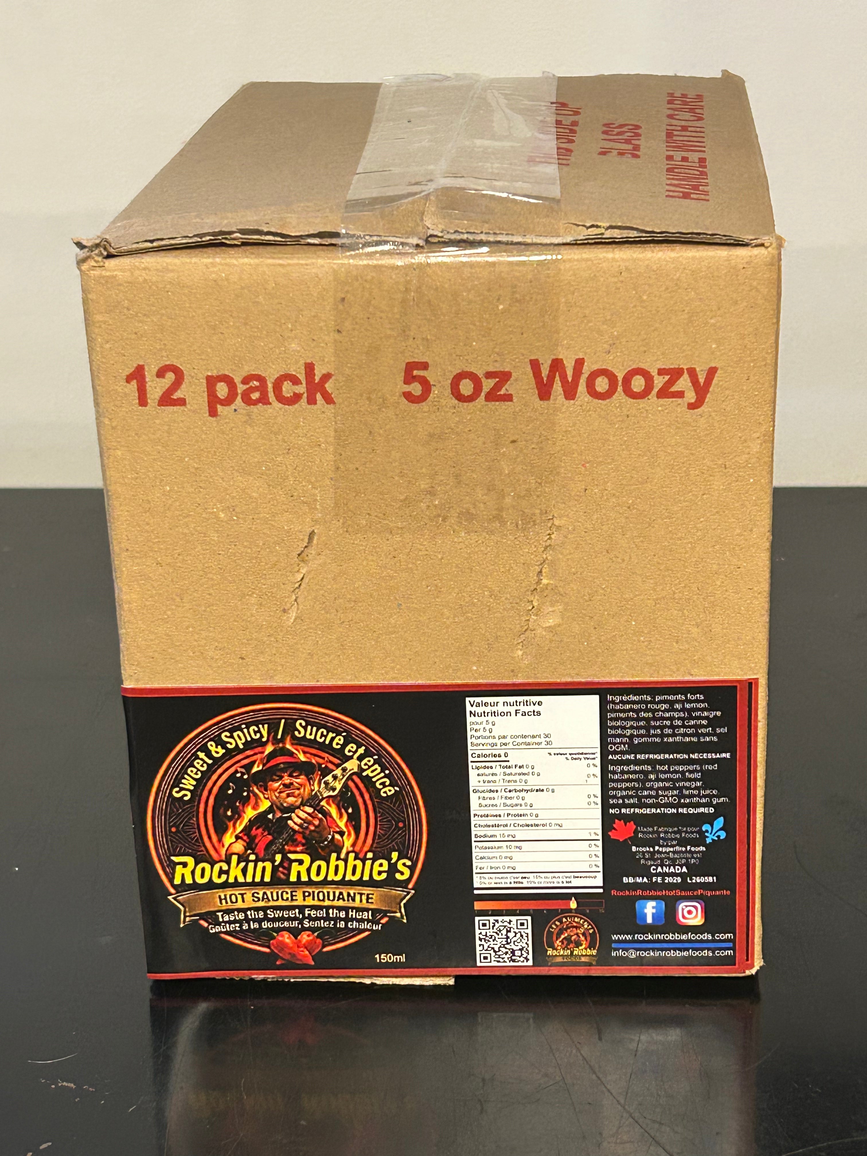 Rockin' Robbie Hot Sauce Piquante - Hot / Fort - 12 Bottles (FREE SHIPPING)