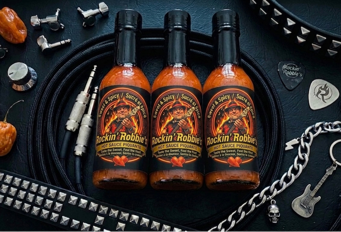 Rockin' Robbie Hot Sauce Piquante - Hot / Fort (6-Pack)