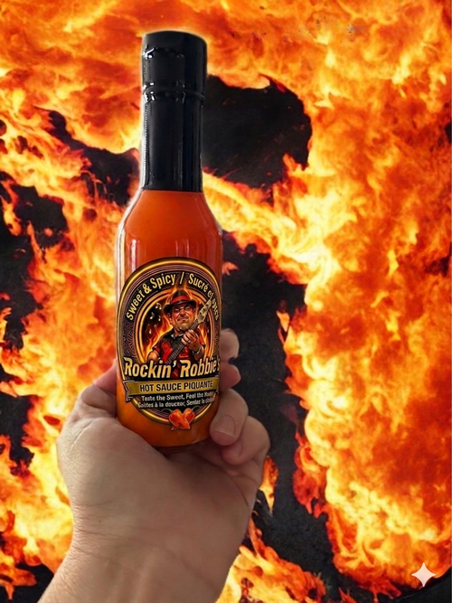 Rockin' Robbie Hot Sauce Piquante - Hot / Fort (6-Pack)